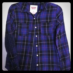 Mossimo Purple/Black Flannel